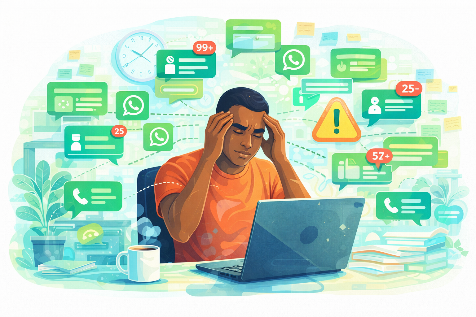 Handling High WhatsApp Message Volume Without Burning Out